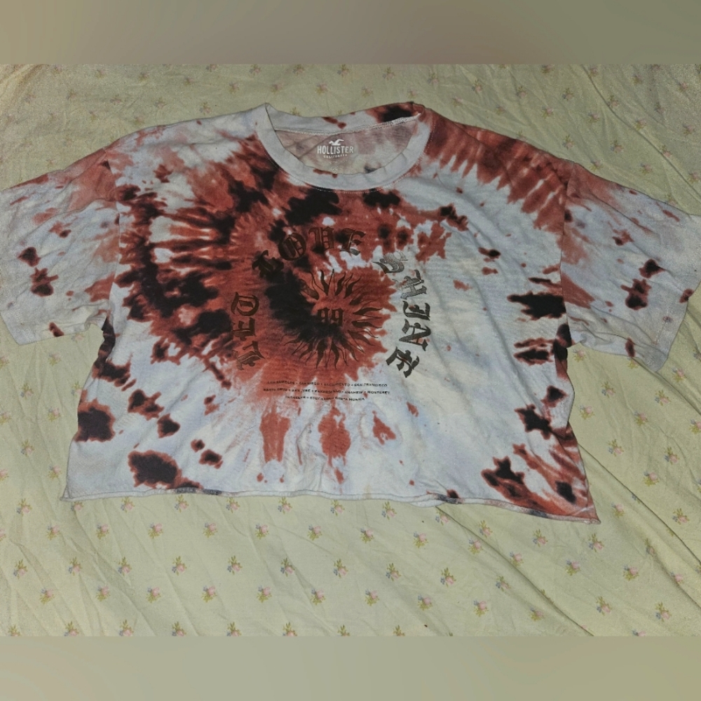 4/$20- Tyedye crop Tee